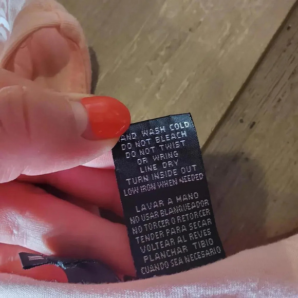 Love Tease Sequined Cotton Dolman Sleeve Blouse Pink Size Medium - Picture 7 of 11